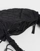 Damson Madder Damson Madder Embroidered Rose Ruched Kidney Bag Black One - 6