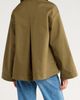 Damson Madder Damson Madder Jerry Reversible Crop Organic Cotton Trench Coat - 3