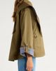Damson Madder Damson Madder Jerry Reversible Crop Organic Cotton Trench Coat - 4