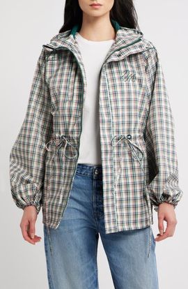 Damson Madder Damson Madder Liu Check Raincoat