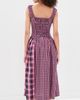 Damson Madder Damson Madder Mallory Midi Dress Magenta - 3