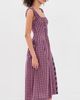 Damson Madder Damson Madder Mallory Midi Dress Magenta - 4