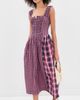 Damson Madder Damson Madder Mallory Midi Dress Magenta - 5
