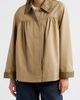 Damson Madder Damson Madder Mercedes Lace Collar Organic Cotton Mini Coat - 1