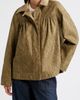Damson Madder Damson Madder Mercedes Lace Collar Organic Cotton Mini Coat - 2