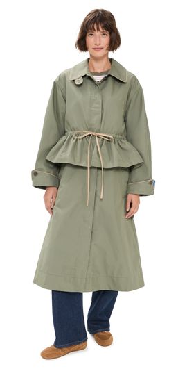 Damson Madder Damson Madder Myrtle Trench Coat Sage
