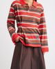 Damson Madder Damson Madder Noah Cinch Striped Rugby Polo - 1