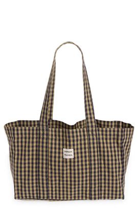 Damson Madder Damson Madder Organic Cotton Gingham Canvas Tote