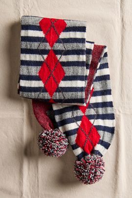 Damson Madder Damson Madder Pom Pom Scarf