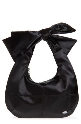Damson Madder Damson Madder Roo Bow Satin Hobo Bag