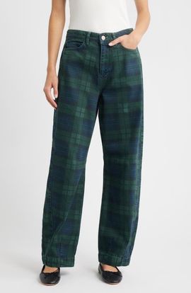 Damson Madder Damson Madder Sinclair Overdye Plaid Jeans