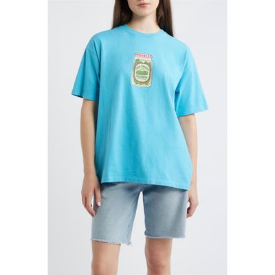 Damson Madder Damson Madder Snack Plate Oversize Organic Cotton Graphic T-Shirt