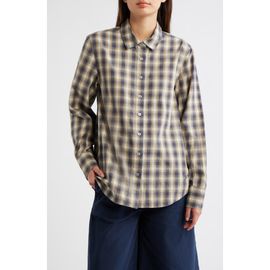 Damson Madder Damson Madder Solana Checked Organic Cotton Shirt