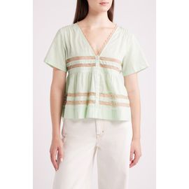Damson Madder Damson Madder Tilda Lace Organic Cotton Top