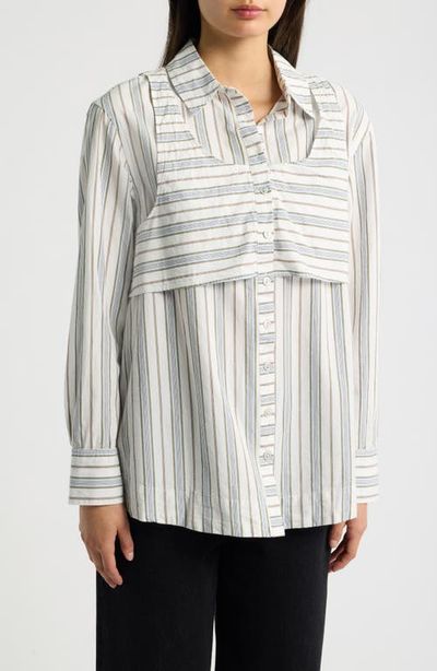 Damson Madder Damson Madder Valeria Double Layer Organic Cotton Shirt