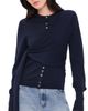 Damson Madder Damson Madder Venna Wrap Cardigan Navy - 1