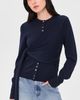Damson Madder Damson Madder Venna Wrap Cardigan Navy - 2