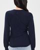 Damson Madder Damson Madder Venna Wrap Cardigan Navy - 3