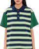 Damson Madder Damson Madder Zia Rugby Mix Stripe Shirt Multi - 1