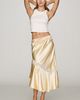 Damson Madder Delphia Satin Midi Skirt - 2
