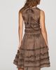 Damson Madder Drop Waist Ruffled Midi Dress - 4