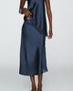 Damson Madder Elea Satin and Lace Midi Skirt - 2