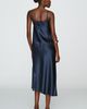 Damson Madder Elea Satin and Lace Midi Skirt - 3