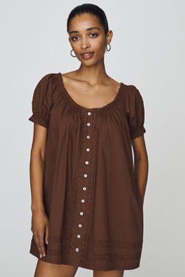 Damson Madder Jayne 100% Cotton Mini Dress