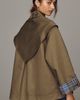 Damson Madder Jerry 100% Cotton Cropped Trench Coat Jacket - 2
