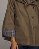 Damson Madder Jerry Cotton Cropped Trench Coat Jacket - 4