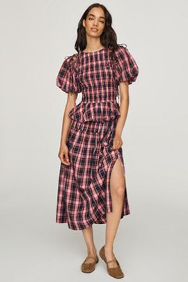 Damson Madder Josie 100% Cotton Midi Skirt