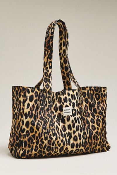 Damson Madder Leopard Print Canvas Tote