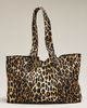 Damson Madder Leopard Print Canvas Tote - 2