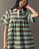 Damson Madder Maggie 100% Cotton Stripe Mini Dress - 1