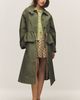 Damson Madder Myrtle Convertible Trench Coat Jacket - 1
