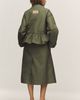 Damson Madder Myrtle Convertible Trench Coat Jacket - 2