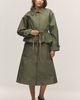 Damson Madder Myrtle Convertible Trench Coat Jacket - 4