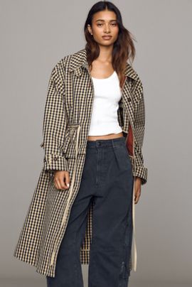 Damson Madder Myrtle Trench Coat Jacket