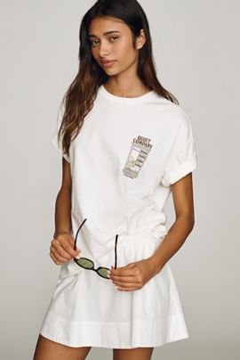 Damson Madder Quiet Company Cotton Tee