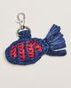 Damson Madder Raffia Fish Bag Charm - 2