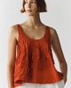 Damson Madder Stella Cotton Ruffle Tank Top - 1
