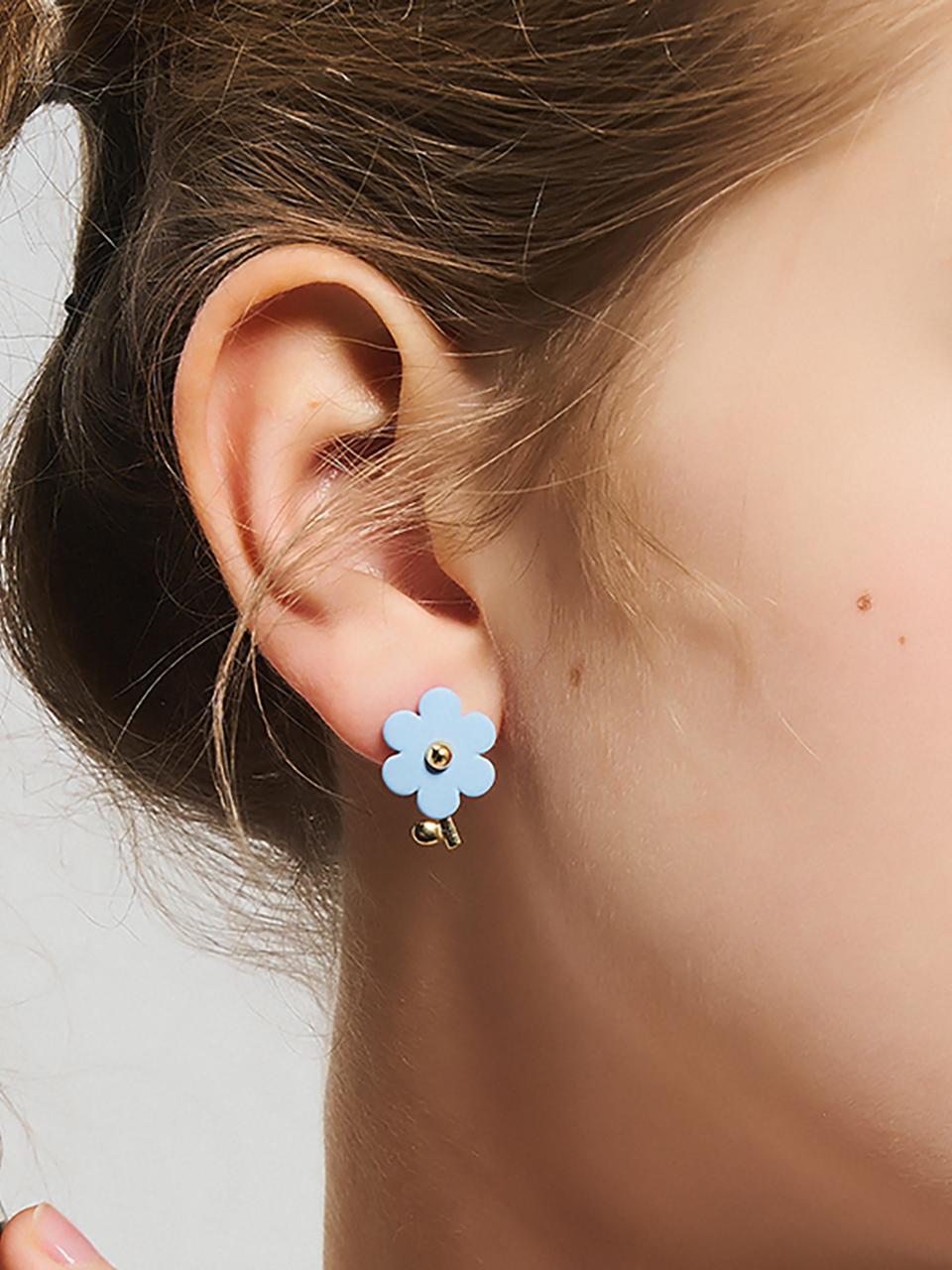 Dana Burton Laura Blossom Tinted Flower Earrings