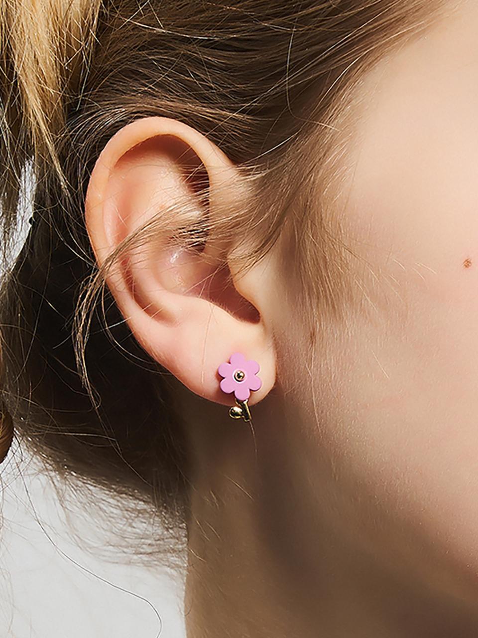 Dana Burton Laura Petit Blossom Tinted Flower Earrings