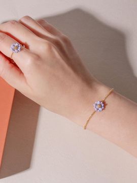 Dana Burton Pointed Flower Bracelet