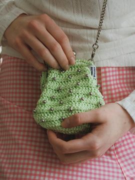 DANCING GRANDMA BOGGLE Cross-body Bag [GREEN]