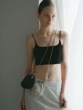 DANCING GRANDMA BOGGLE SILVER DROP CROSS-BODY BAG
