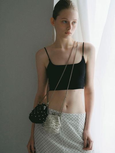 DANCING GRANDMA BOGGLE SILVER DROP CROSS-BODY BAG