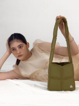 DANCING GRANDMA GREEN GREEN 2 SIZE Shoulder Bag
