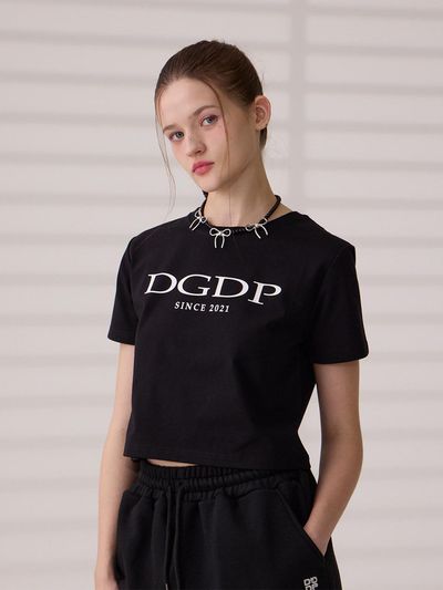 Dangledrop DGDP Point Logo Crop Short Sleeve T-Shirt