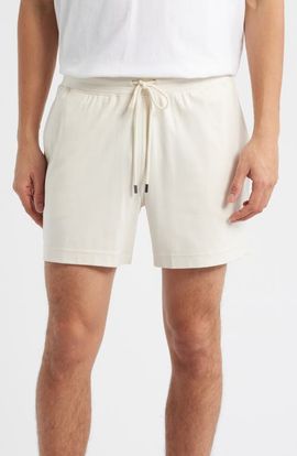 Daniel Buchler Daniel Buchler Stretch Cotton & Modal Blend Drawstring Pajama Shorts